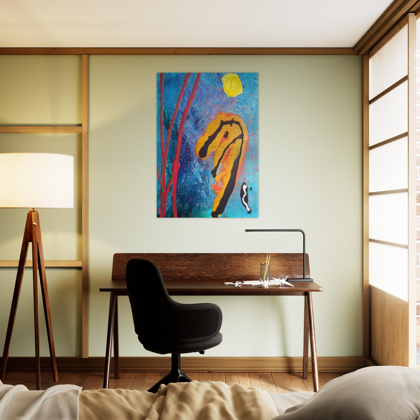 Sky Ritual - 2002 - John Hoyland Brushed Aluminum Print - 70x100 cm / 28x40 inches | John Hoyland Aluminum Print | John Hoyland Prints