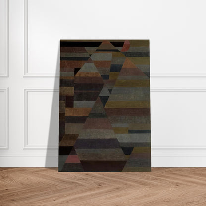 NECROPOLIS 1929 - Paul Klee Brushed Aluminum Print - 70x100 cm / 28x40 inches | Paul Klee Aluminum Print | Paul Klee Prints