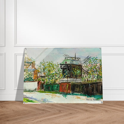 MOULIN DE LA GALETTE 4 - Maurice Utrillo Acrylic Print - 70x100 cm / 28x40″ inches