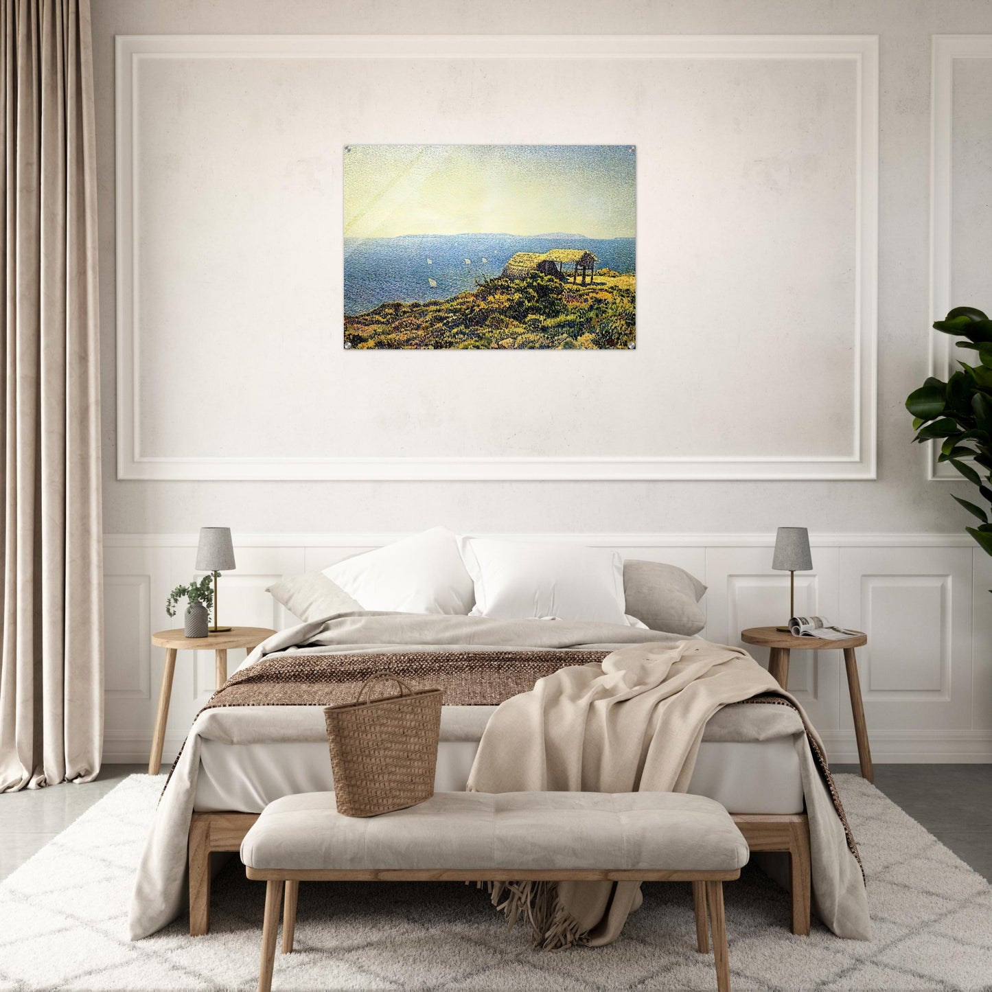 LEVANT ISLE - Theo van Rysselberghe Acrylic Print - 70x100 cm / 28x40″ inches