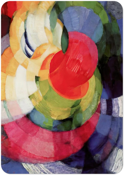 Disks of Newton, Study for Fugue in Two Colors By Frantisek Kupka Pack of 10 Post Cards | Frantisek Kupka Post Cards | A6 (10.5 x 14.8 cm) - 4.1 x 5.8 inches