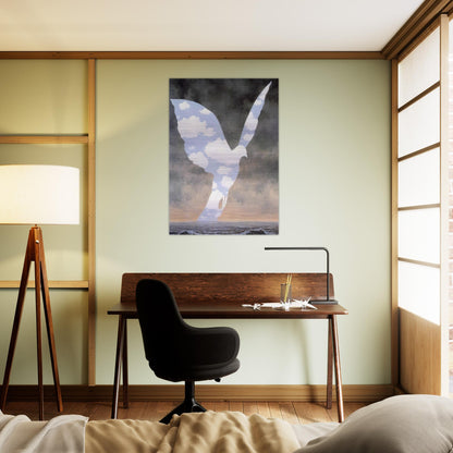 THE BIG FAMILY 1963 - Rene Magritte Brushed Aluminum Print - 70x100 cm / 28x40 inches | Rene Magritte Aluminum Print | Rene Magritte Prints