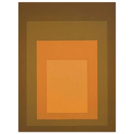 Josef Albers - HOMAGE TO THE SQUARE AUTUMN CLIMAX 1963  75x100 cm / 30x40inches Fine Art Poster