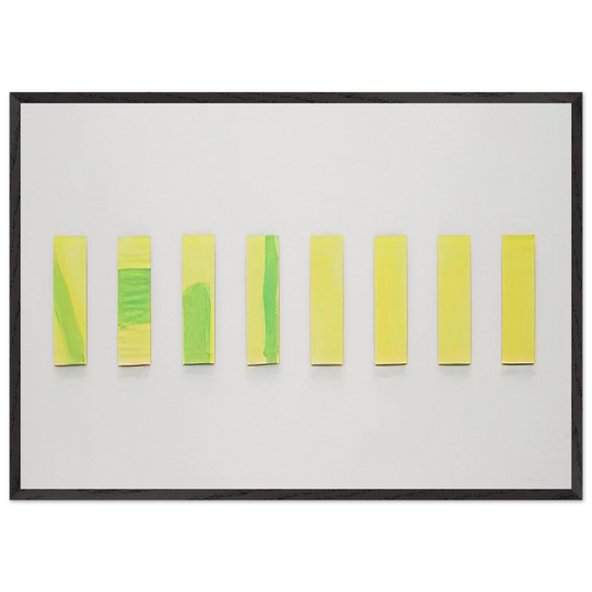 OHNE TITEL 1977 - Blinky Palermo 70x100 cm / 28x40 inches Framed Art Print – Black Wooden Frame
