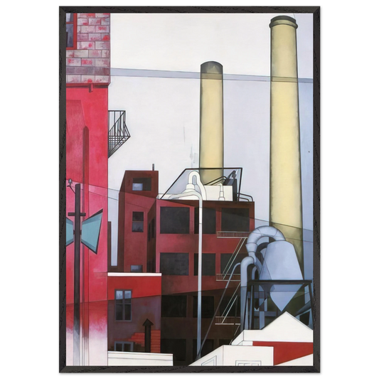 After All - 1933 - Charles Demuth 70x100 cm / 28x40 inches Framed Art Print – Black Wooden Frame
