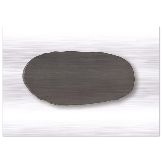 GRAUE SCHEIBE 1970 - BLINKY PALERMO Brushed Aluminum Print - 70x100 cm / 28x40 inches | BLINKY PALERMO Aluminum Print | BLINKY PALERMO Prints