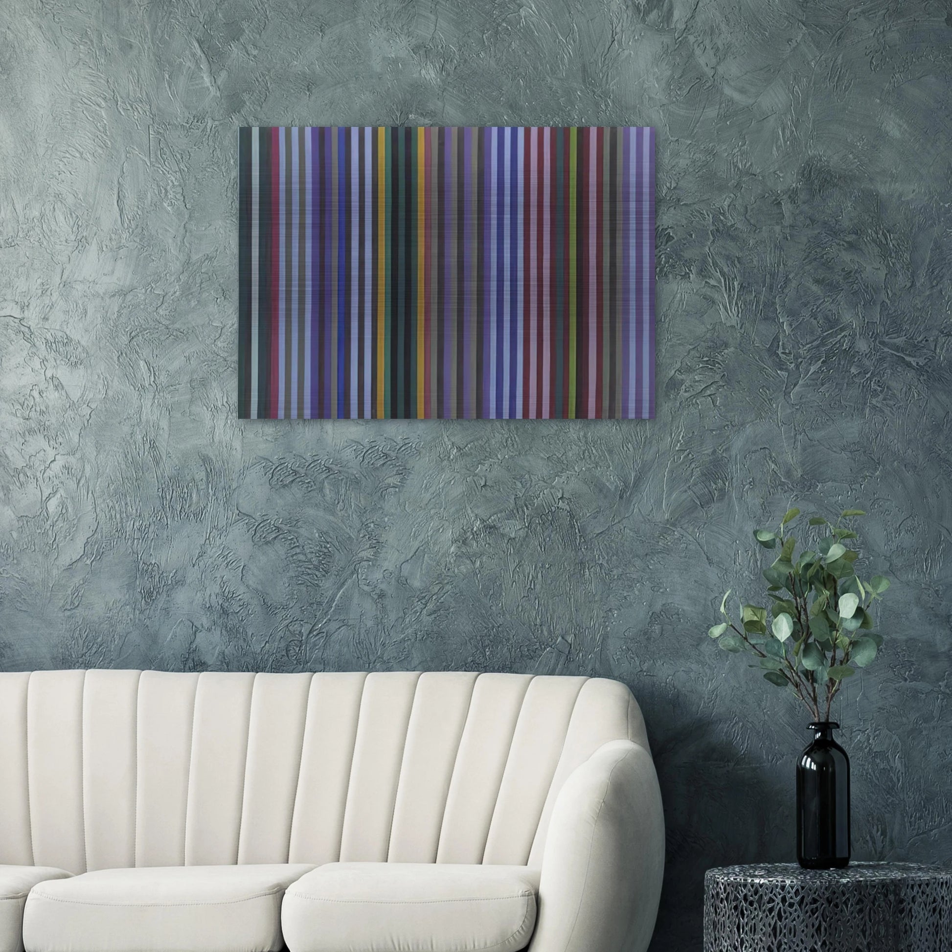 Mohawk - 1970 - Gene Davis Brushed Aluminum Print - 70x100 cm / 28x40 inches | Gene Davis Aluminum Print | Gene Davis Prints
