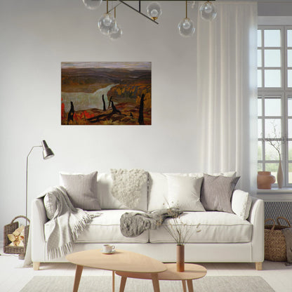 October Morning, Algoma Wartz Lake - 1920 - A.Y. Jackson Brushed Aluminum Print - 70x100 cm / 28x40 inches | A.Y. Jackson Aluminum Print | A.Y. Jackson Prints