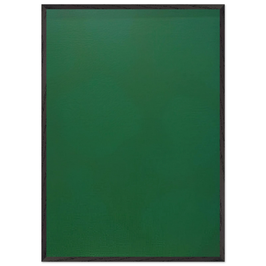 Microchromie ZL 70 Vert jade - Fernand Leduc 70x100 cm / 28x40 inches Framed Art Print – Black Wooden Frame