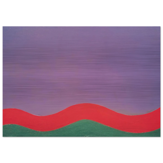 Out - Al Held Brushed Aluminum Print - 70x100 cm / 28x40 inches | Al Held Aluminum Print | Al Held Prints
