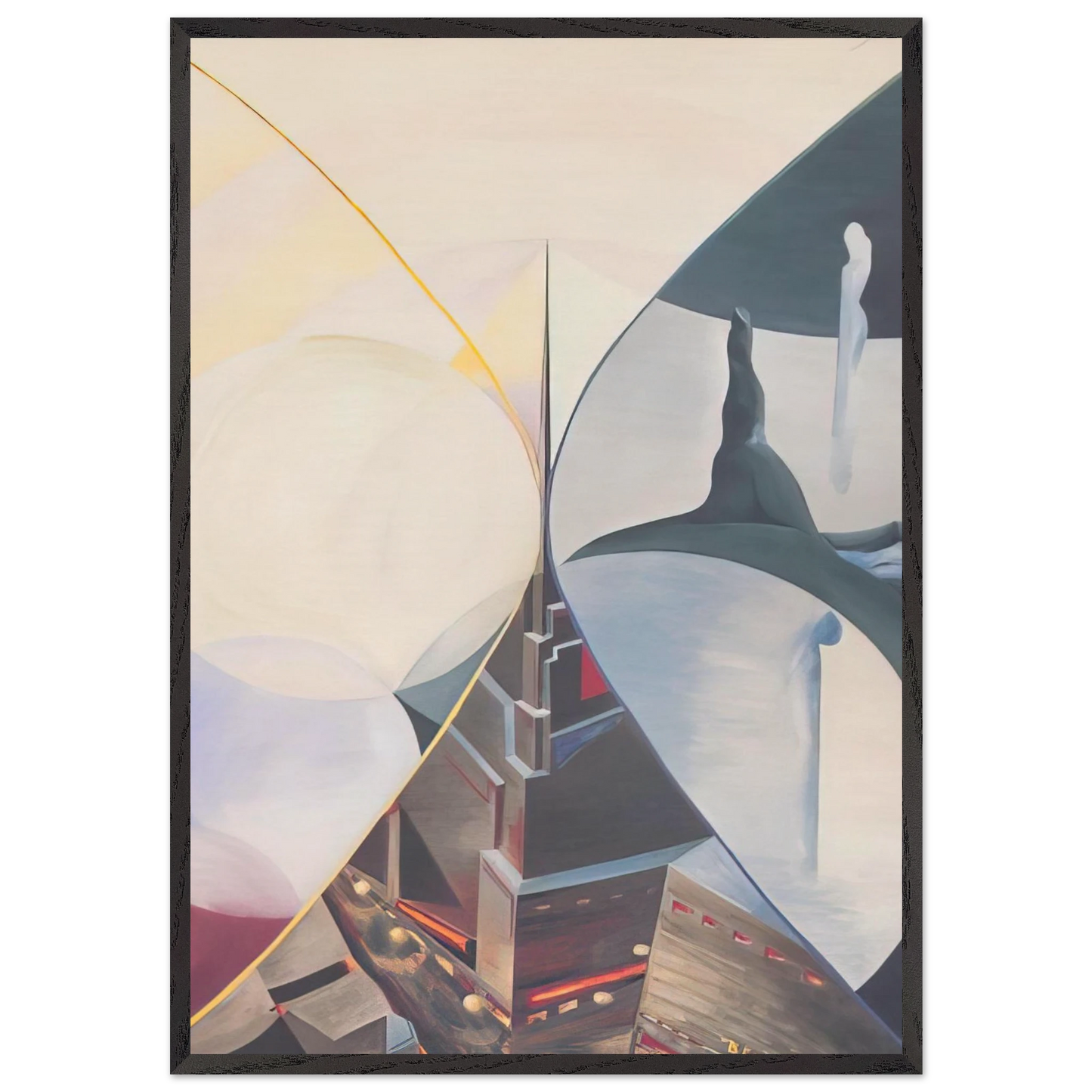Il Grande X - 1931 Italy - Benedetta Cappa 70x100 cm / 28x40 inches Framed Art Print – Black Wooden Frame