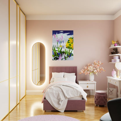 Do It Yourself  Flowers  - Andy Warhol Brushed Aluminum Print - 70x100 cm / 28x40 inches | Andy Warhol Aluminum Print | Andy Warhol Prints