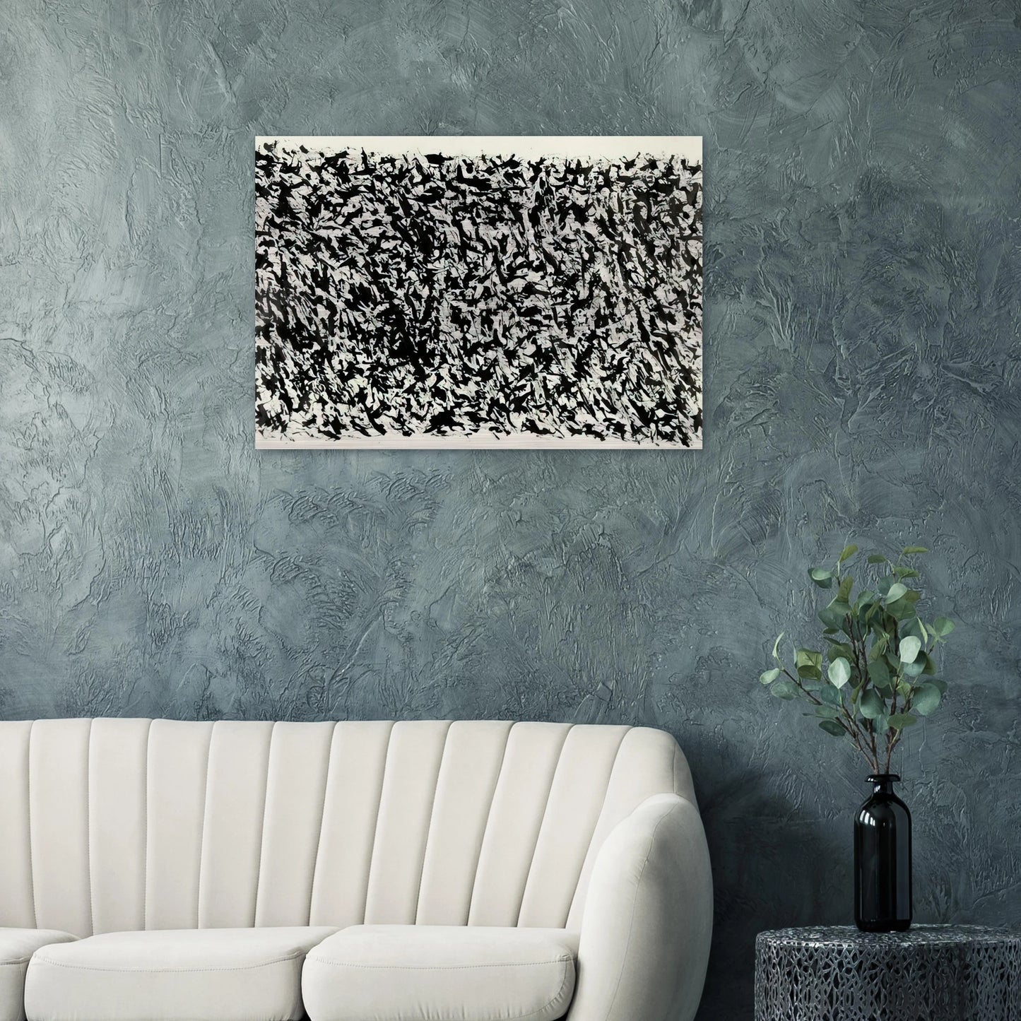 COMPOSITION - Henri Michaux Brushed Aluminum Print - 70x100 cm / 28x40 inches | Henri Michaux Aluminum Print | Henri Michaux Prints
