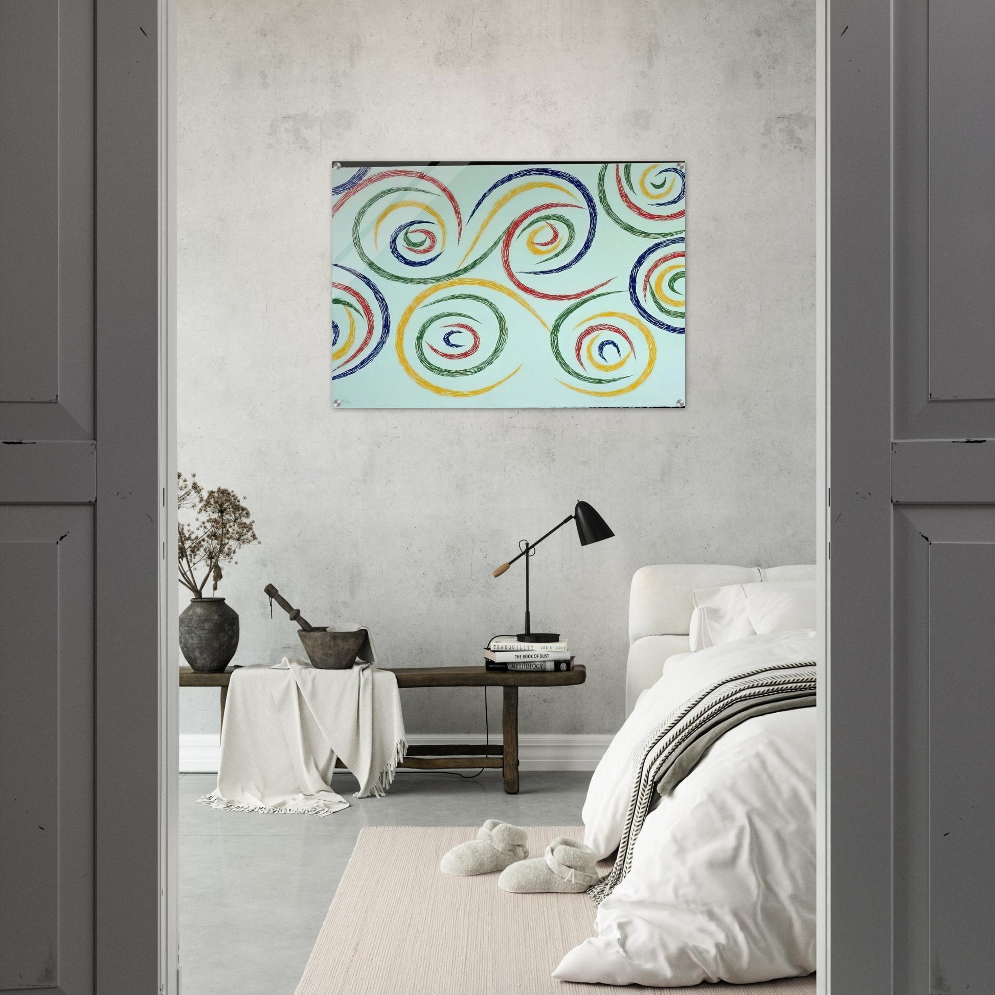 Cercles du Matin - 1992 - Piero Dorazio Acrylic Print - 70x100 cm / 28x40″ inches | Piero Dorazio Wall Art | Piero Dorazio Prints