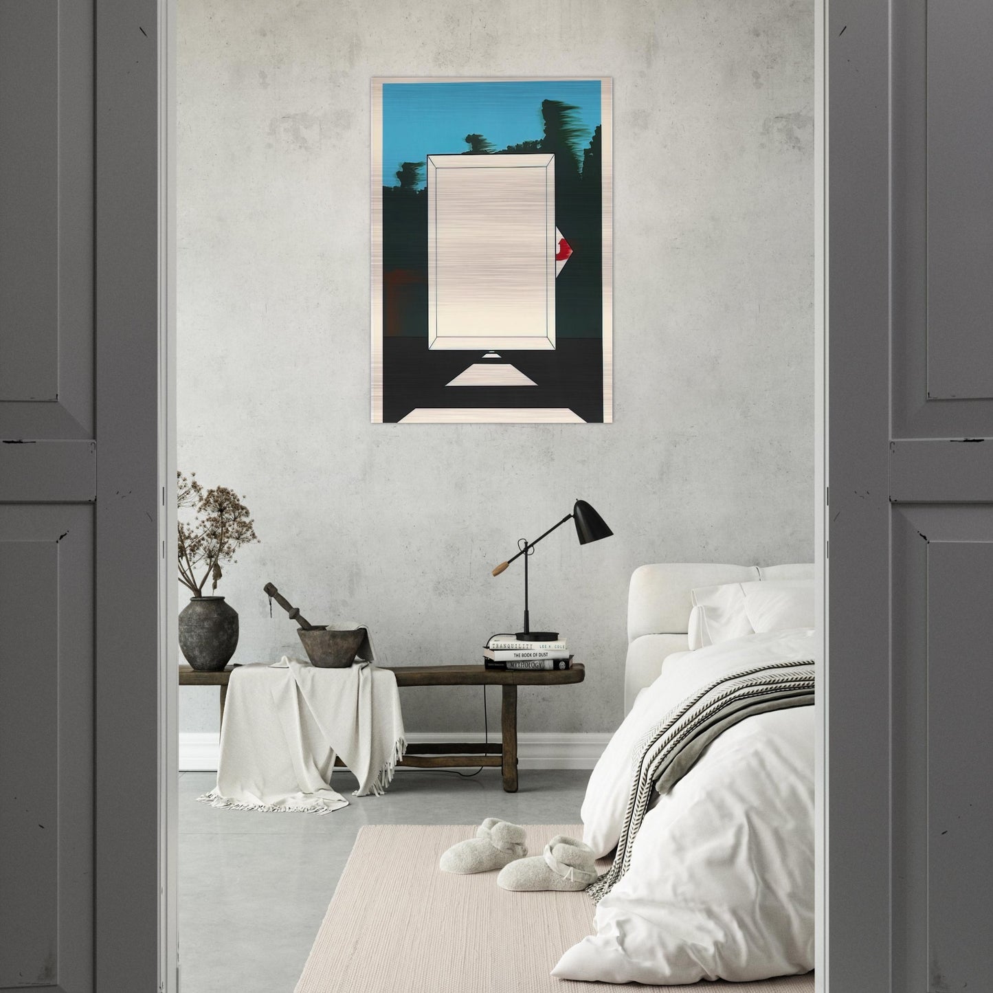 Untitled - 1966 - Allan D Arcangelo Brushed Aluminum Print - 70x100 cm / 28x40 inches | Allan D Arcangelo Aluminum Print | Allan D Arcangelo Prints