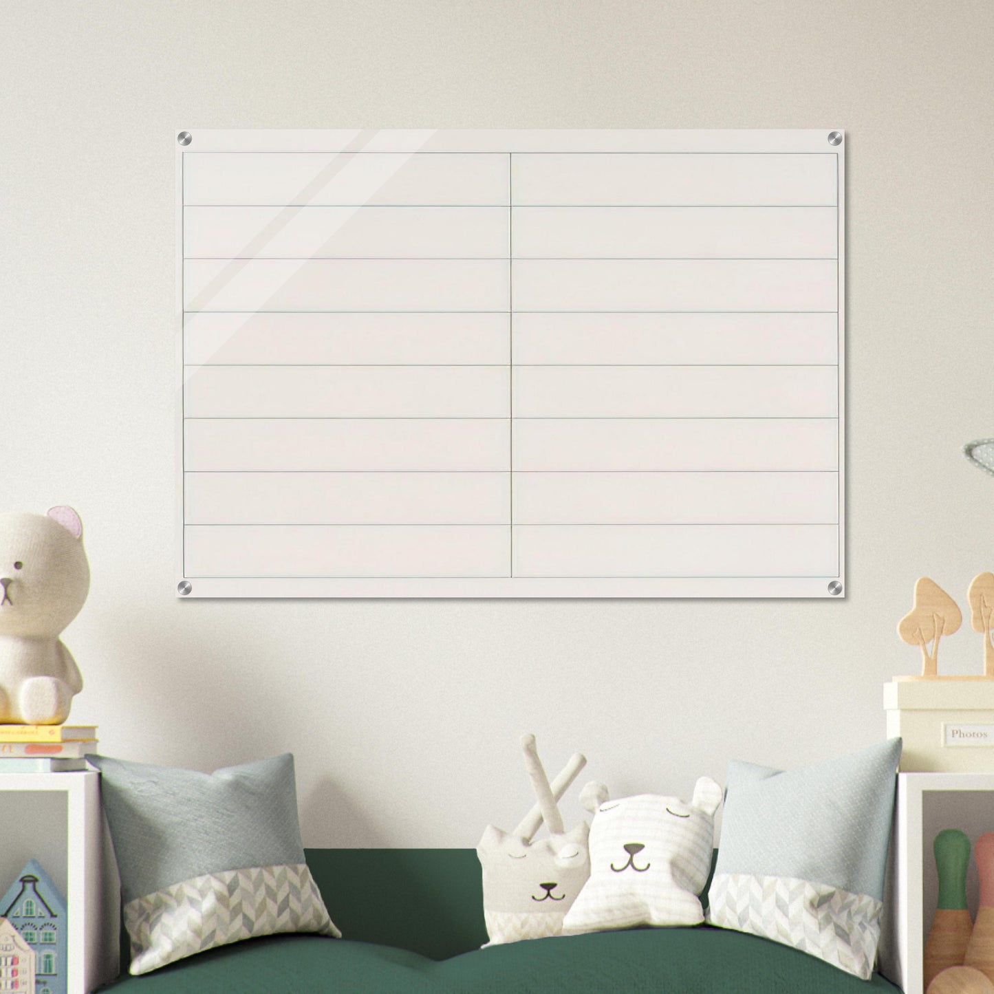 On a clear day, #2 - Agnes Martin Acrylic Print - 70x100 cm / 28x40″ inches