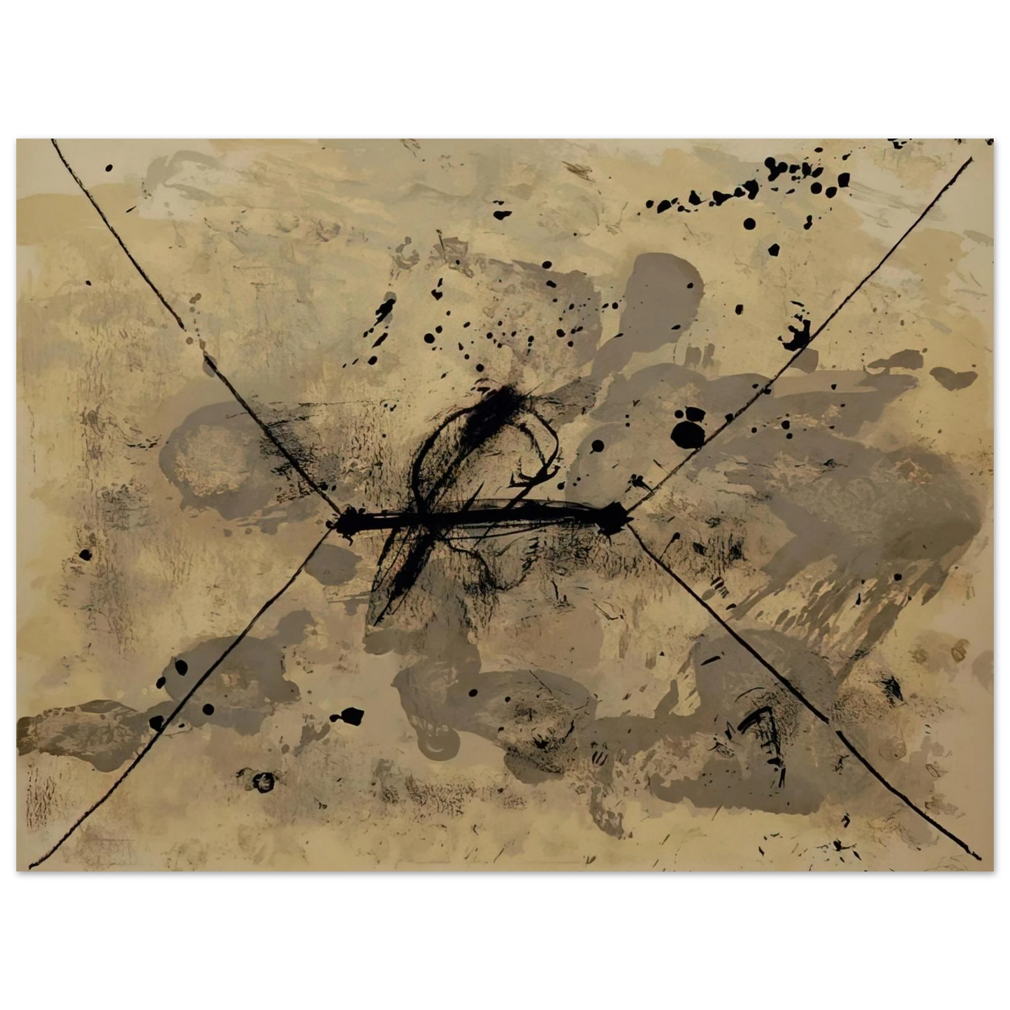 Antoni Tapies - L ENVELOPPE 1968  75x100 cm / 30x40inches Fine Art Poster