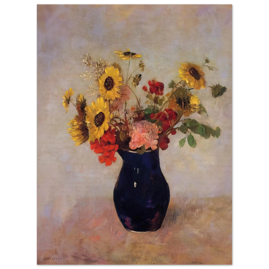 Odilon Redon - VASE OF FLOWERS  75x100 cm / 30x40inches Fine Art Poster