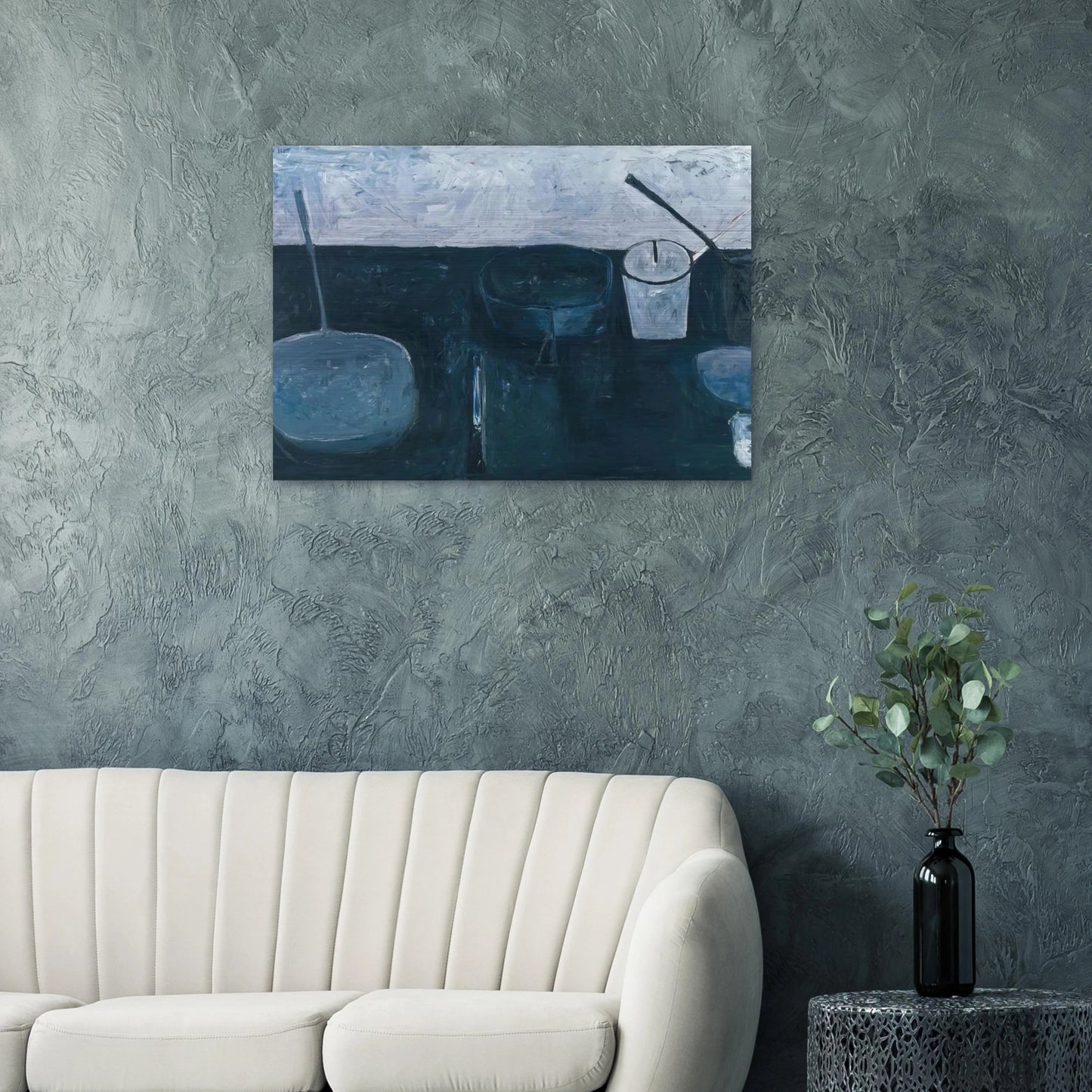 Winter Still Life - 1956 - William Scott Brushed Aluminum Print - 70x100 cm / 28x40 inches | William Scott Aluminum Print | William Scott Prints