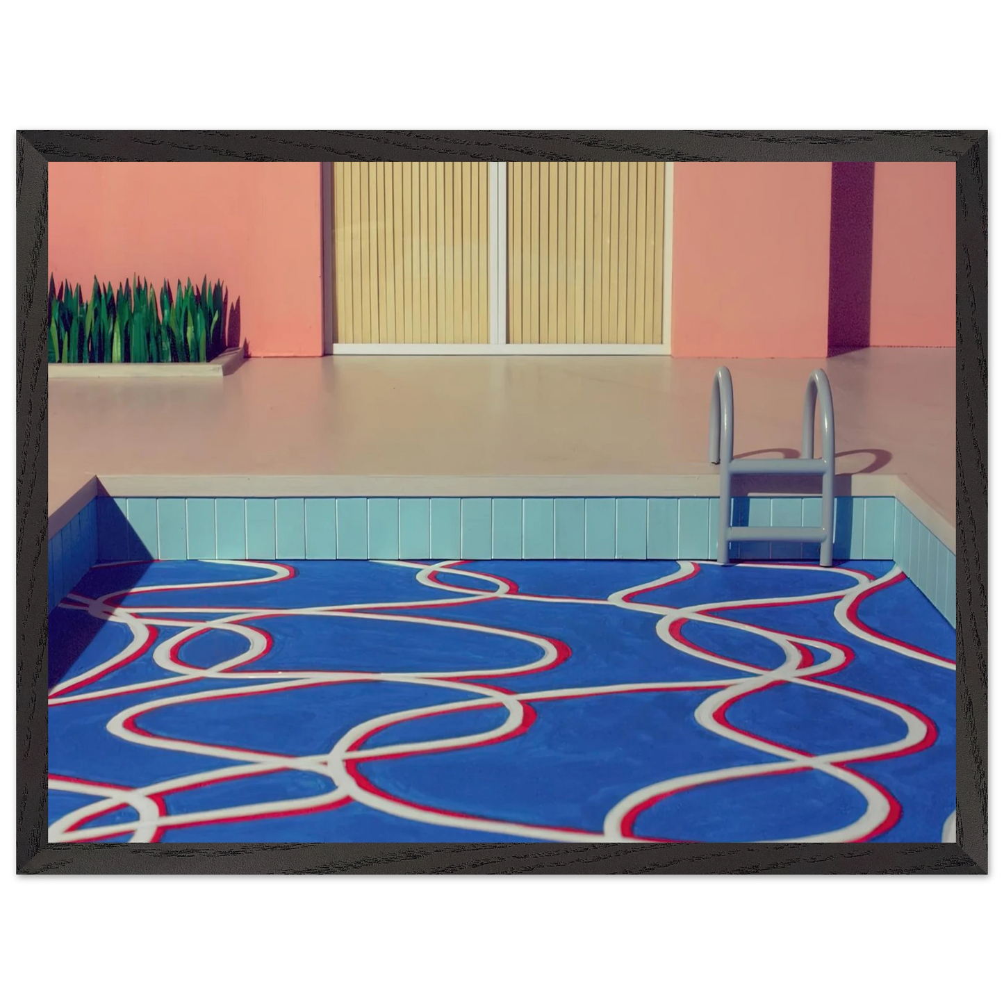 David Hockney - David Hockney Wall art - A1 (59.4 x 84.1  cm) - Premium Wooden Framed Poster With Fine Art Paper-canvas - Wood frame