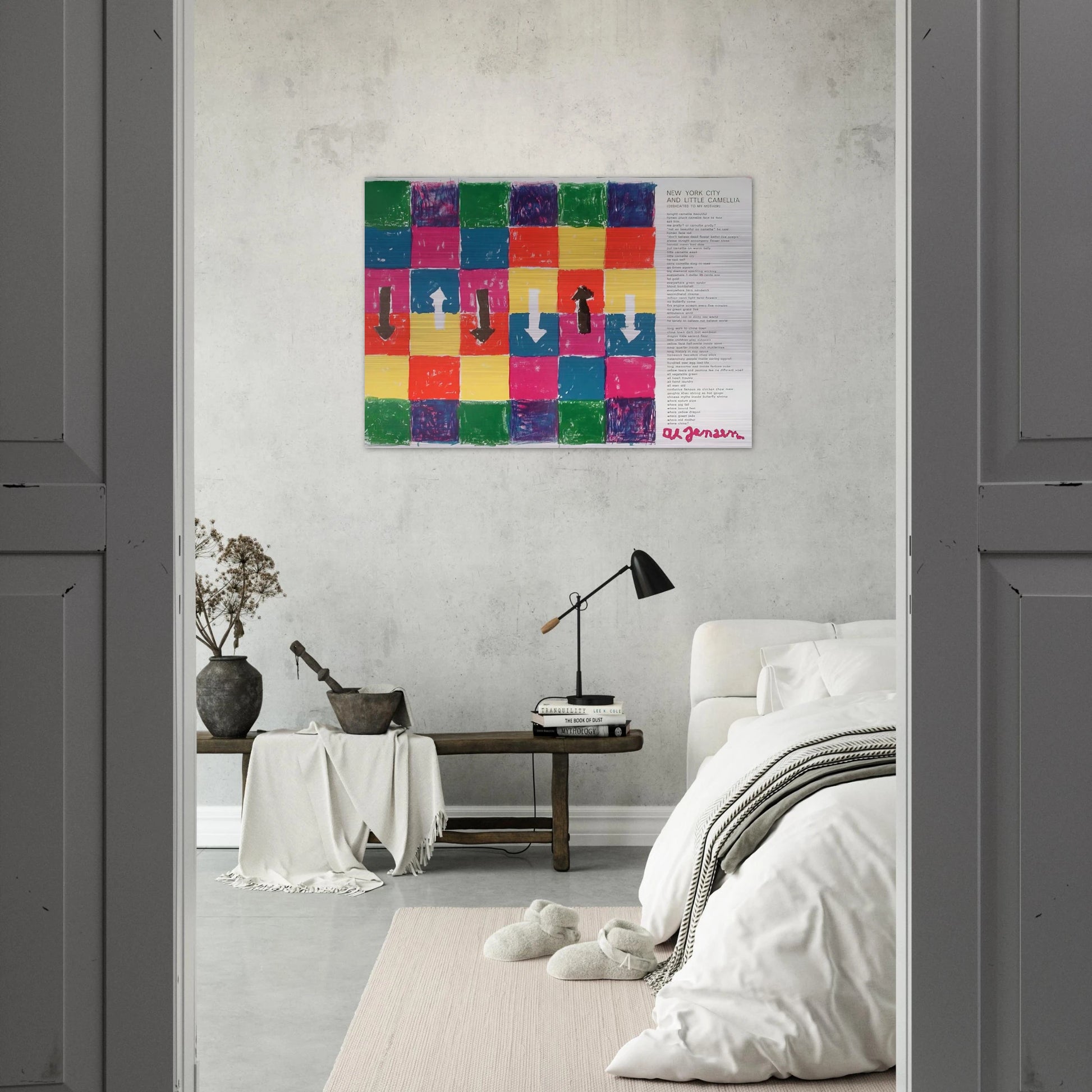 Hommage to Blake Prince tirée de l'album «1 ø Life» - 1964 - Alfred Jensen Brushed Aluminum Print - 70x100 cm / 28x40 inches | Alfred Jensen Aluminum Print | Alfred Jensen Prints