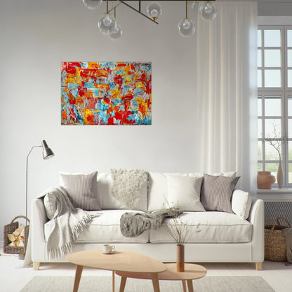 MAP - Jasper Johns Brushed Aluminum Print - 70x100 cm / 28x40 inches | Jasper Johns Aluminum Print | Jasper Johns Prints