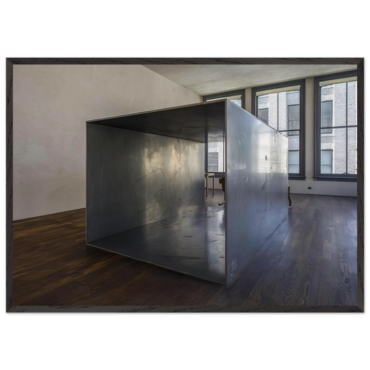 Untitled 101 Spring Street - 1969 - Donald Judd 70x100 cm / 28x40 inches Framed Art Print – Black Wooden Frame