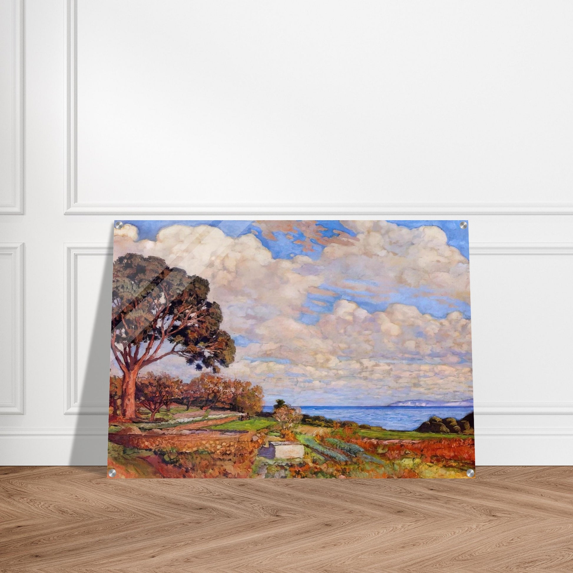 LARGE TREE NEAR THE SEA 1919 - Theo van Rysselberghe Acrylic Print - 70x100 cm / 28x40″ inches