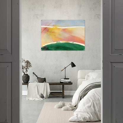 Bay Breeze - 1969 - Ronnie Landfield Acrylic Print - 70x100 cm / 28x40″ inches