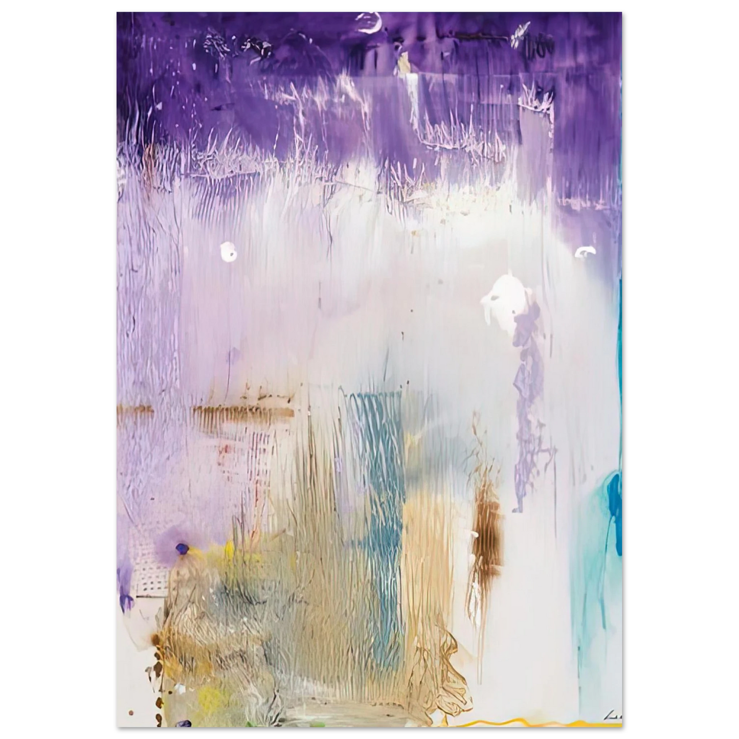 Helen Frankenthaler - Magnet, 1992- Wall Art - 60x80 cm / 24x32 inches - Premium Wooden Framed Poster With Fine Art Paper-canvas - Wood frame