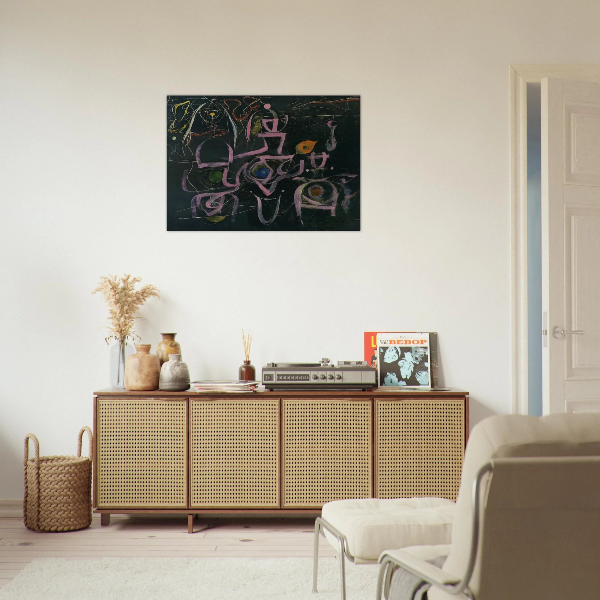 Number 3 - 1948 - Bradley Walker Tomlin Brushed Aluminum Print - 70x100 cm / 28x40 inches | Bradley Walker Tomlin Aluminum Print | Bradley Walker Tomlin Prints
