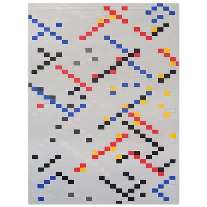 Leon Polk Smith - Inch Squares No. 3 - 1949  75x100 cm / 30x40inches Fine Art Poster