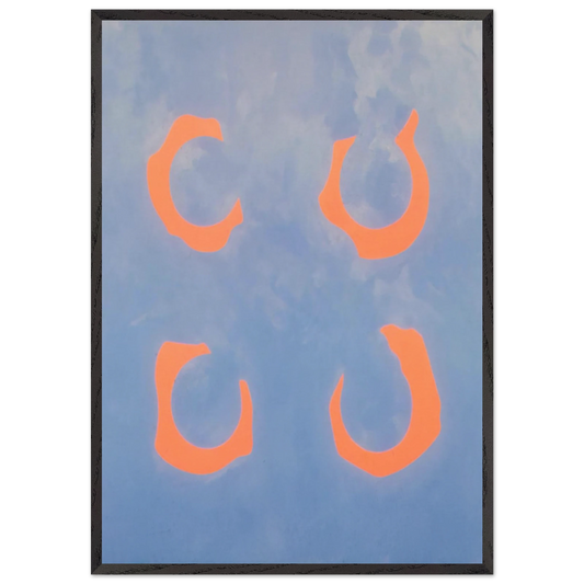 Red Chord - 1962 - Jeremy Moon 70x100 cm / 28x40 inches Framed Art Print – Black Wooden Frame