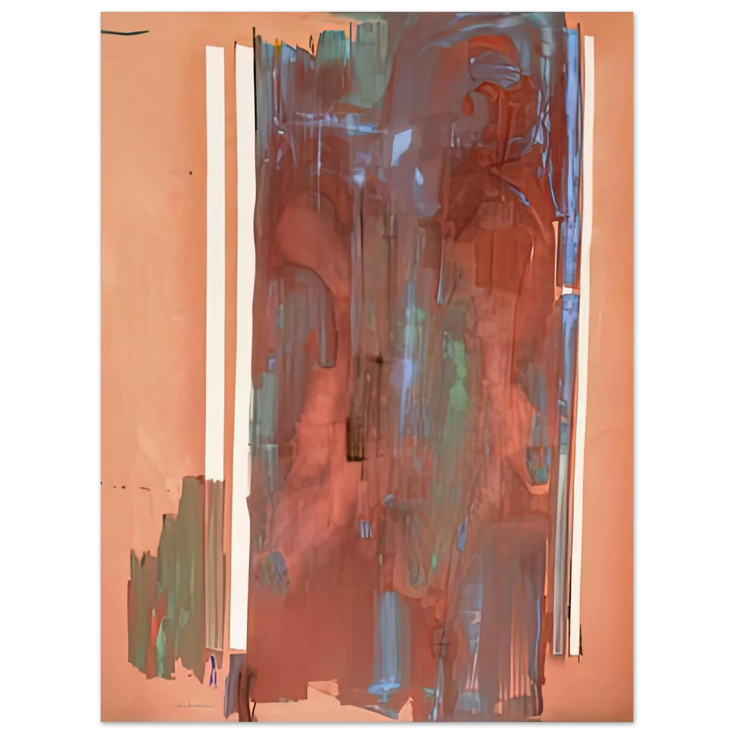 Helen Frankenthaler - Plexus, 1976- Wall Art - 30x40 cm / 12x16 inches - Premium Wooden Framed Poster With Fine Art Paper-canvas - Wood frame