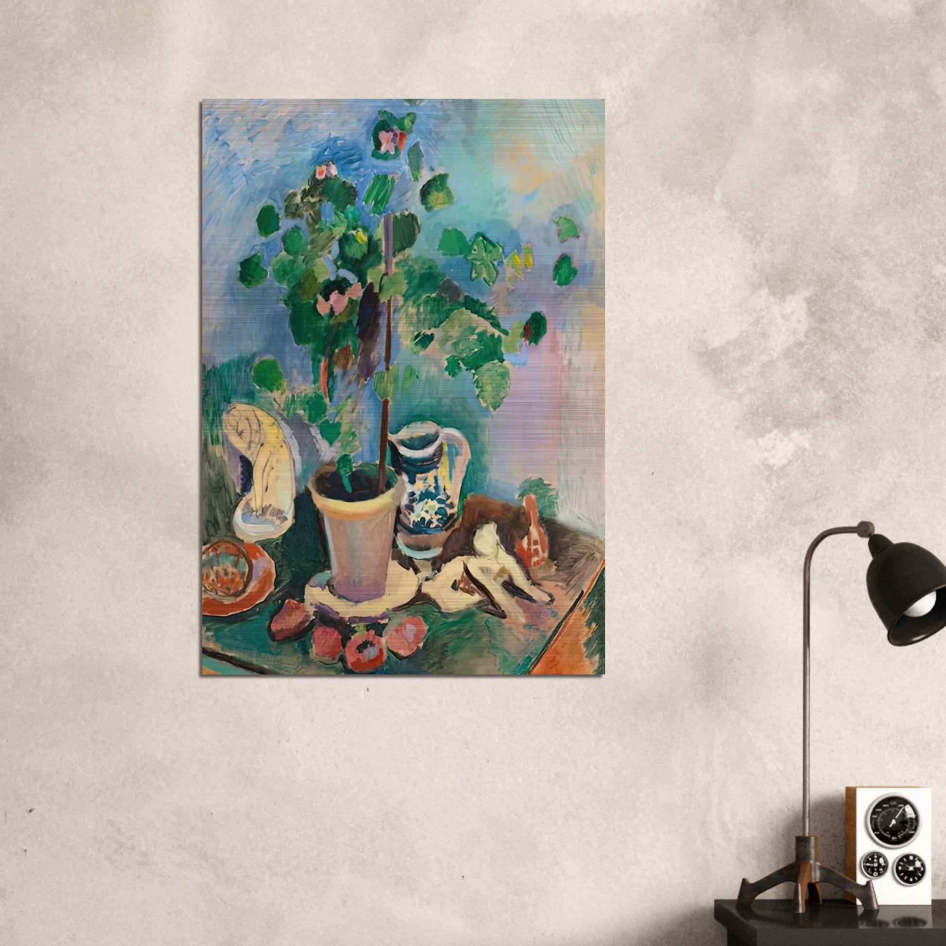THE GERANIUM 1906 - Henri Matisse Brushed Aluminum Print - 70x100 cm / 28x40 inches | Henri Matisse Aluminum Print | Henri Matisse Prints