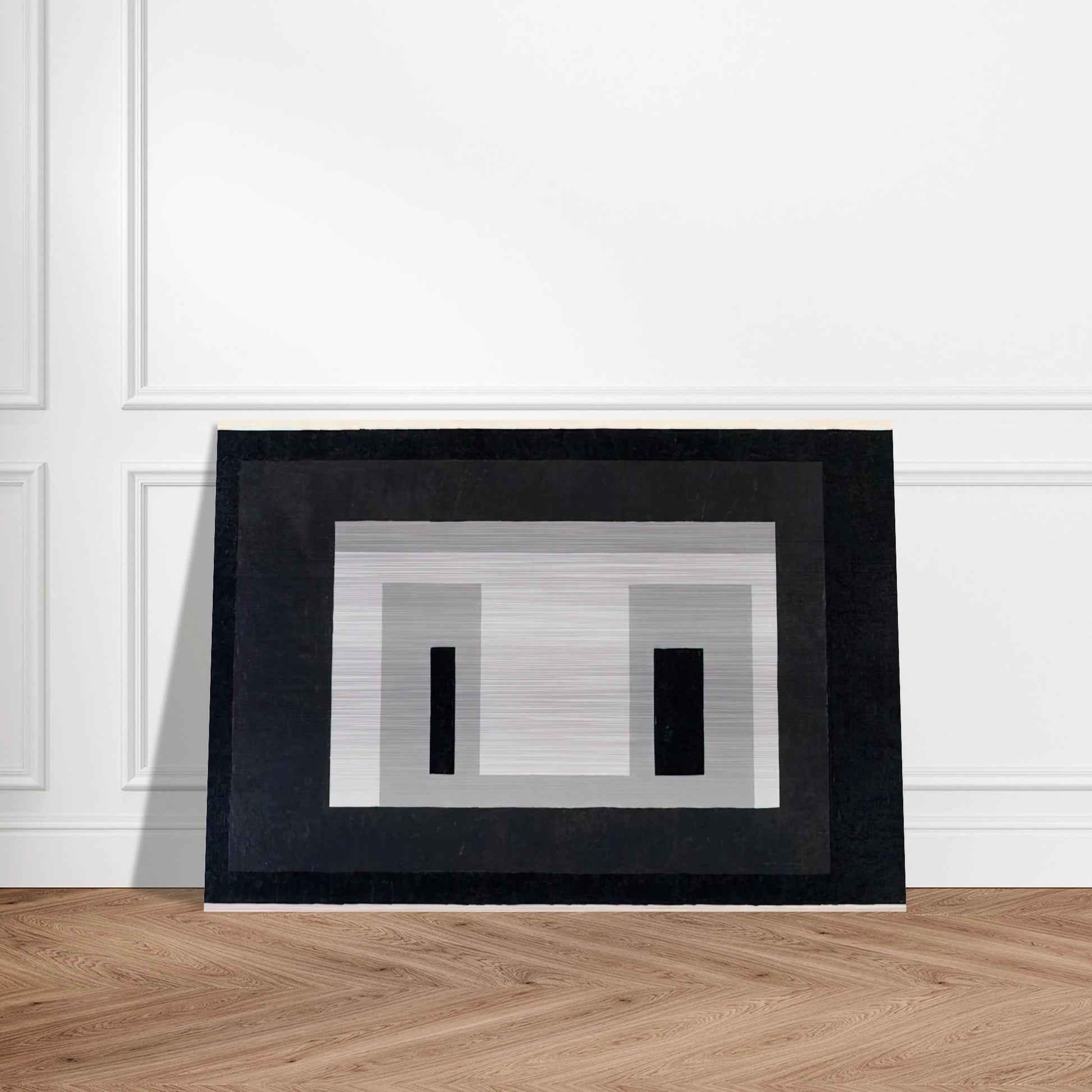 VARIANT ADOBE 1948 - Josef Albers Brushed Aluminum Print - 70x100 cm / 28x40 inches | Josef Albers Aluminum Print | Josef Albers Prints