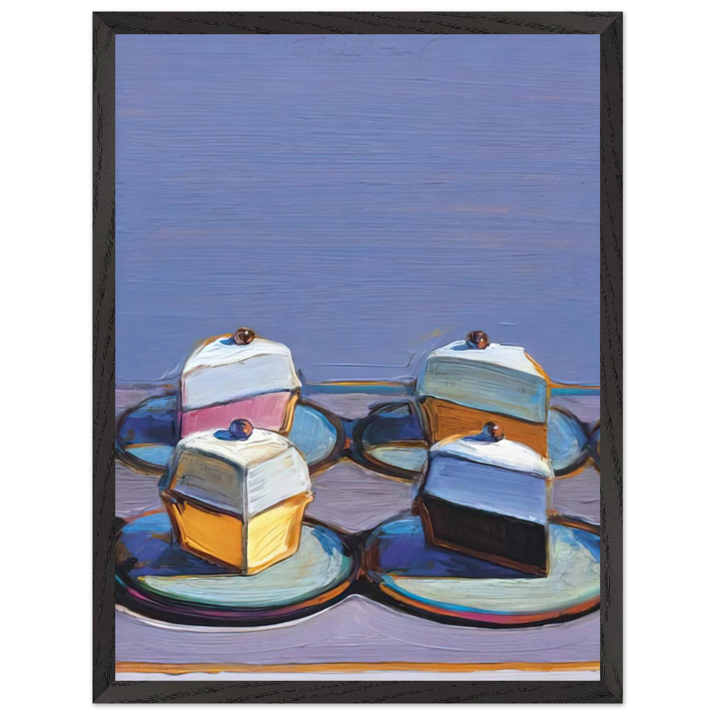 Wayne Thiebaud - Meringue Mix - 1999 Wall Art - 30x40 cm / 12x16 inches - Fine Art Poster - -