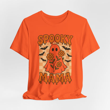 Spooky Mama Groovy Vintage Ghost Halloween Spooky Mom Mother