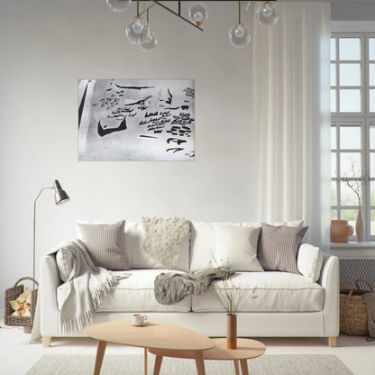 FISHERMEN IN THE SUN - Salvador Dali Brushed Aluminum Print - 70x100 cm / 28x40 inches | Salvador Dali Aluminum Print | Salvador Dali Prints