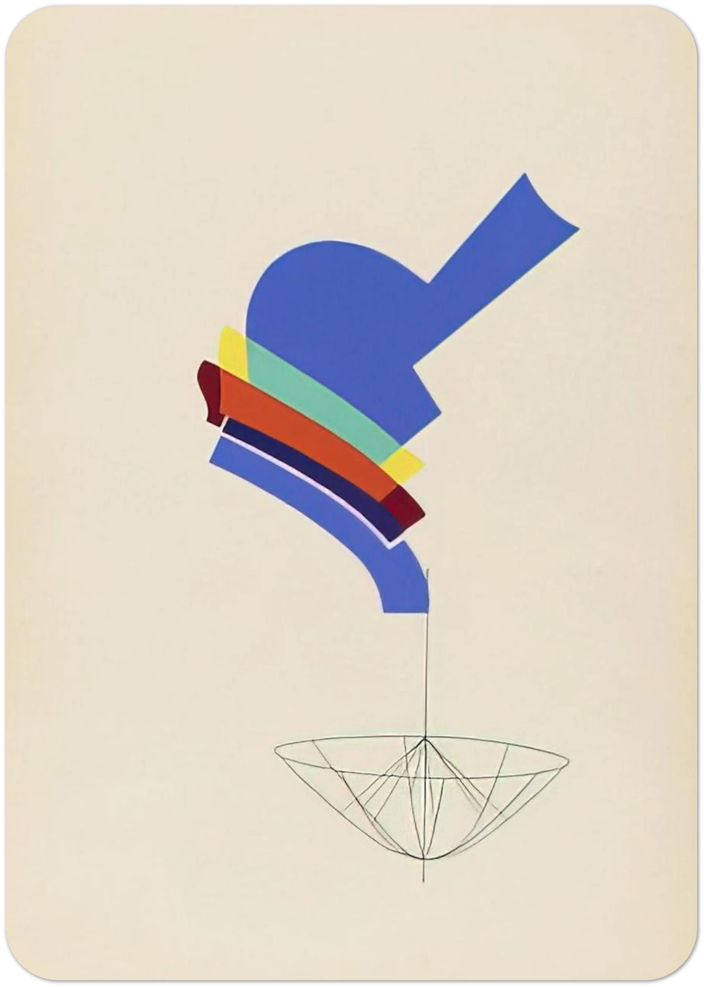 DECANTER FROM THE PORTFOLIO REVOLVING DOORS 1926 By Man Ray Pack of 10 Post Cards | Man Ray Post Cards | A6 (10.5 x 14.8 cm) - 4.1 x 5.8 inches