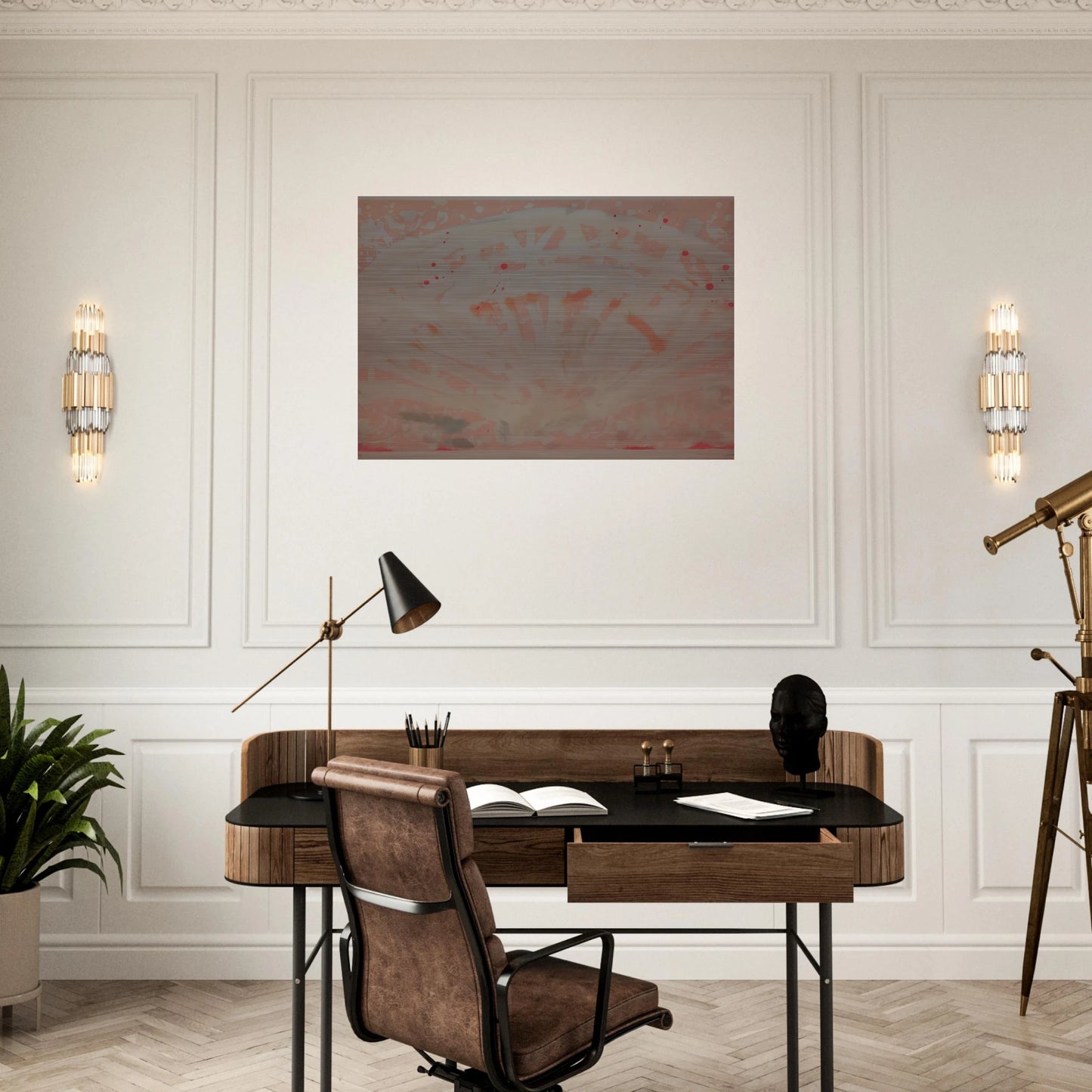 FREGOLI 1969 - Antoni Tapies Brushed Aluminum Print - 70x100 cm / 28x40 inches | Antoni Tapies Aluminum Print | Antoni Tapies Prints