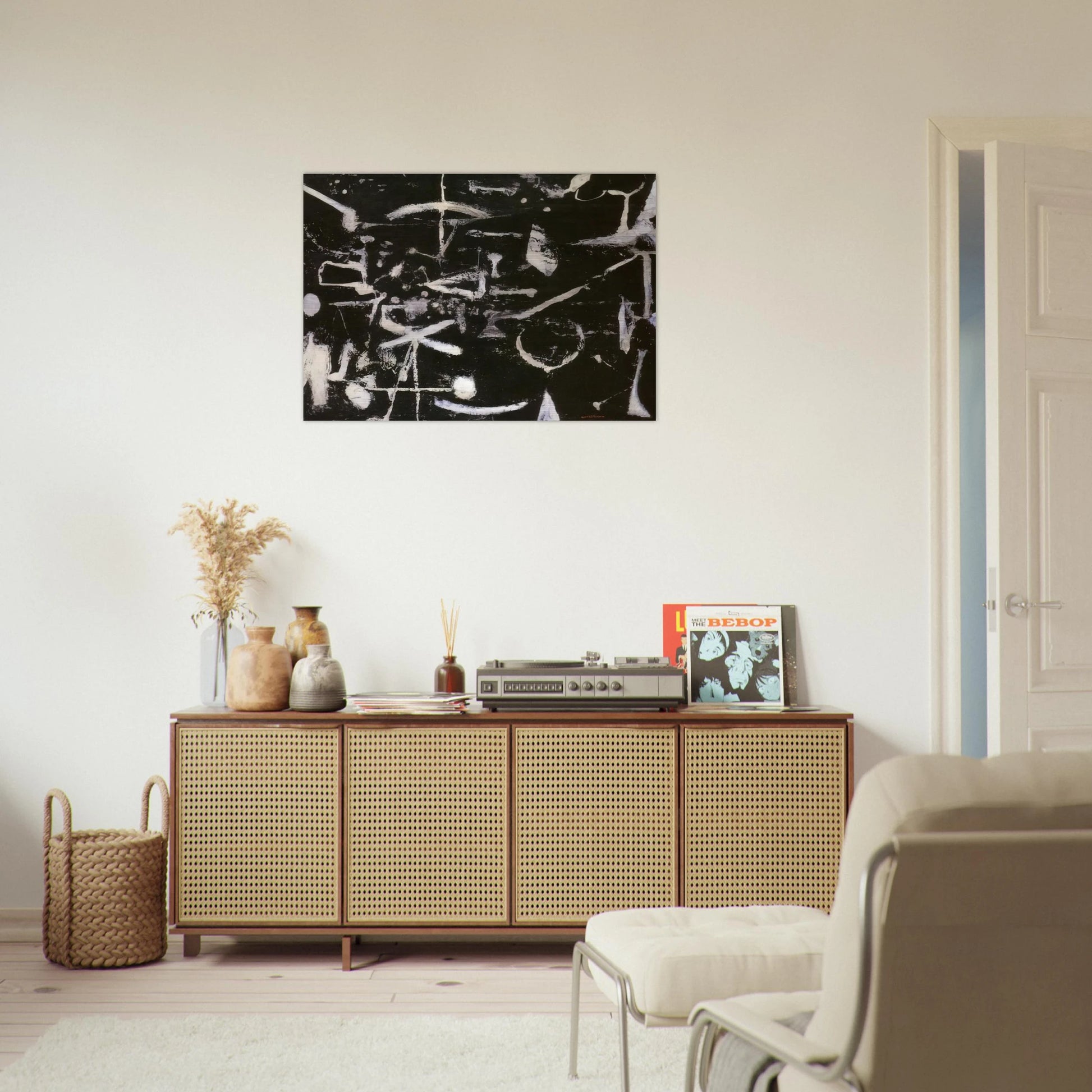 Untitled - Art Informel - Jiro Yoshihara Brushed Aluminum Print - 70x100 cm / 28x40 inches | Jiro Yoshihara Aluminum Print | Jiro Yoshihara Prints