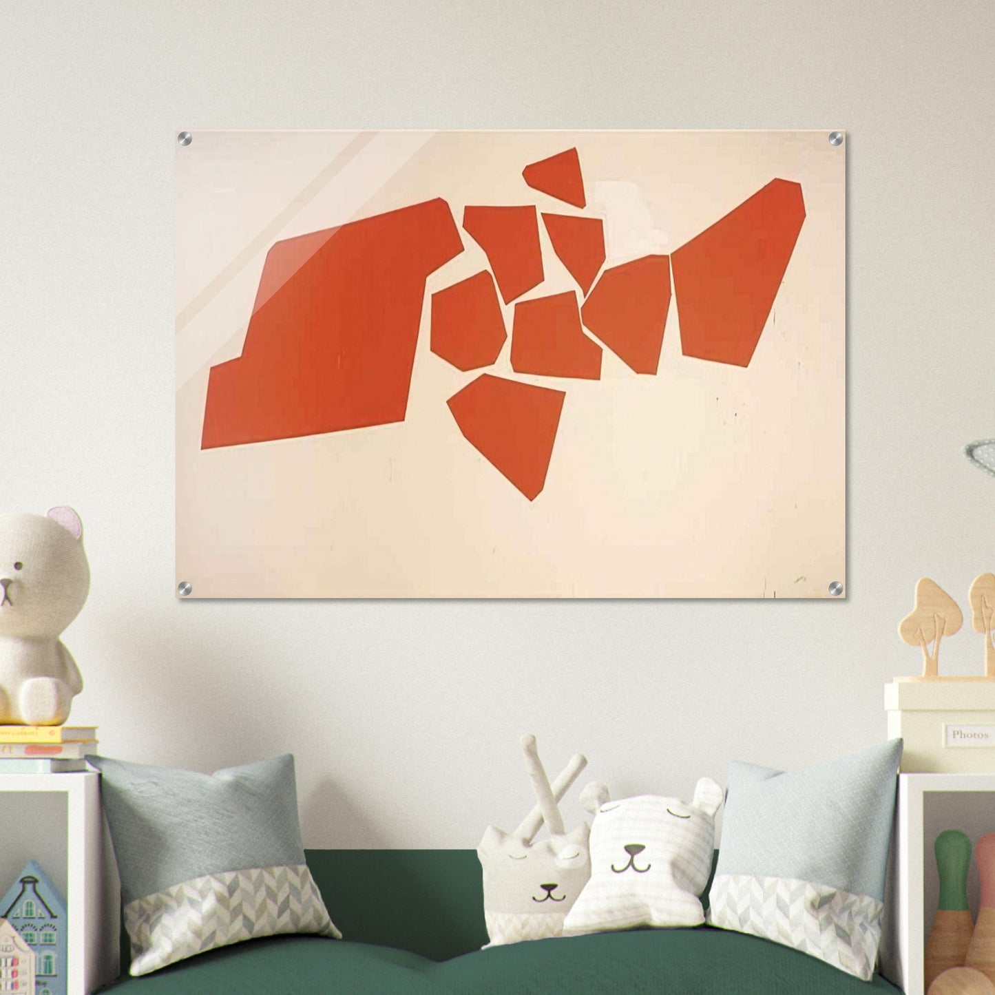 Large Fragemented Shapes - 1968 - Robert Goodnough Acrylic Print - 70x100 cm / 28x40″ inches