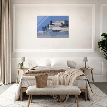 Ménerbes - Art Informel - Nicolas de Stael Acrylic Print - 70x100 cm / 28x40″ inches