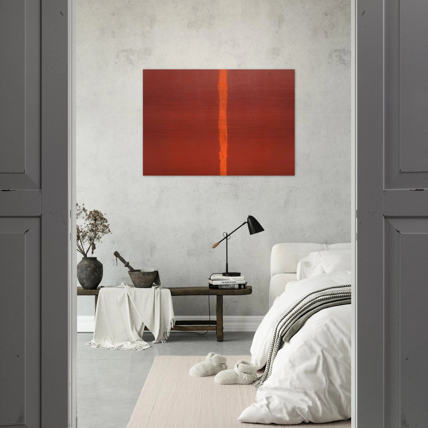 Onement III - Barnett Newman Brushed Aluminum Print - 70x100 cm / 28x40 inches | Barnett Newman Aluminum Print | Barnett Newman Prints