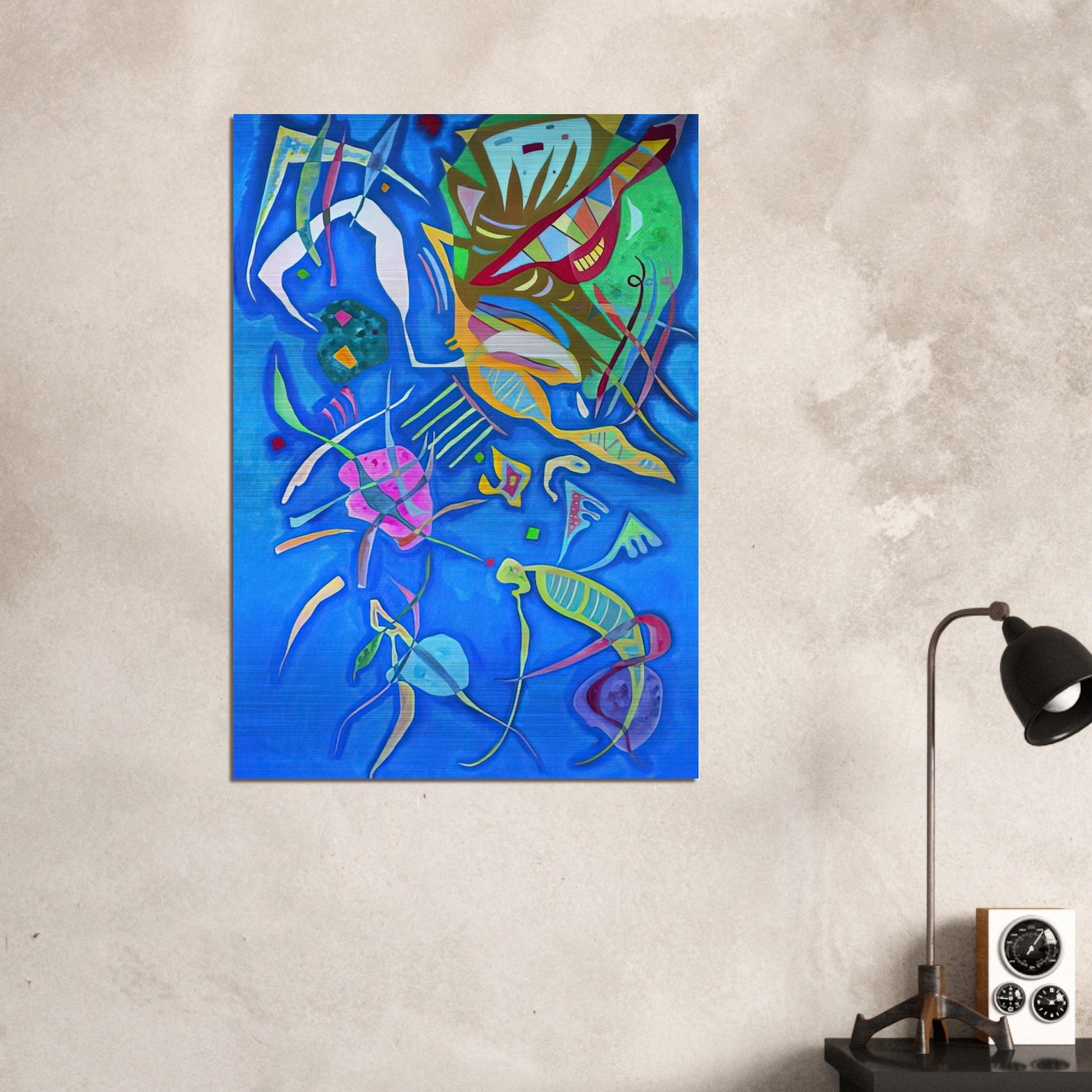 GROUPING 1937 - Wassily Kandinsky Brushed Aluminum Print - 70x100 cm / 28x40 inches | Wassily Kandinsky Aluminum Print | Wassily Kandinsky Prints