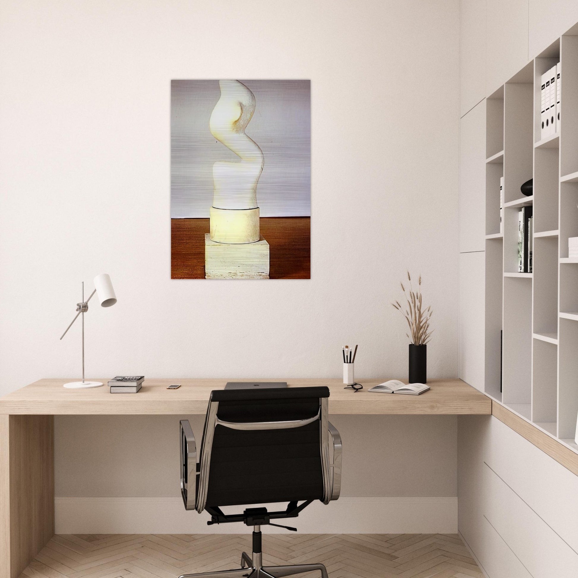 Rising Up S elevant - Jean Arp Brushed Aluminum Print - 70x100 cm / 28x40 inches | Jean Arp Aluminum Print | Jean Arp Prints