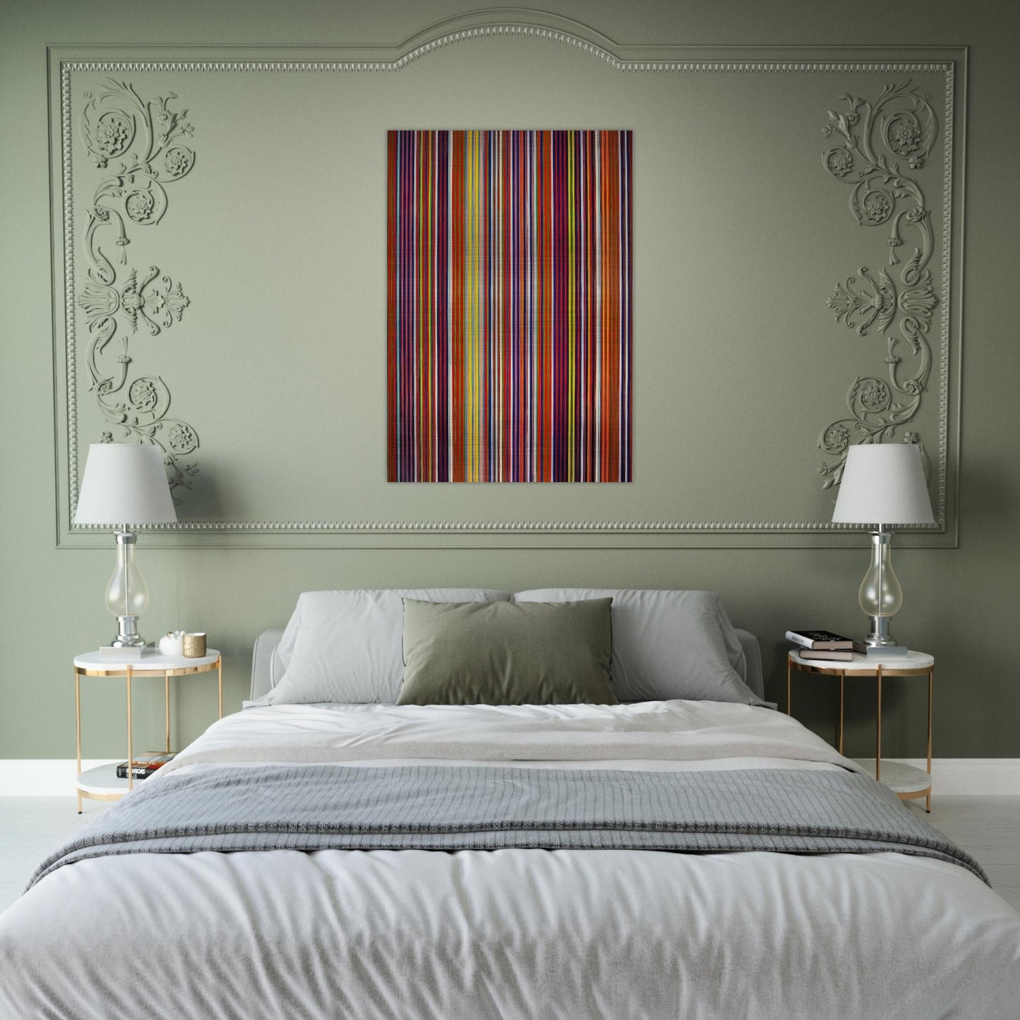 Untitled - 1964 - Gene Davis Brushed Aluminum Print - 70x100 cm / 28x40 inches | Gene Davis Aluminum Print | Gene Davis Prints