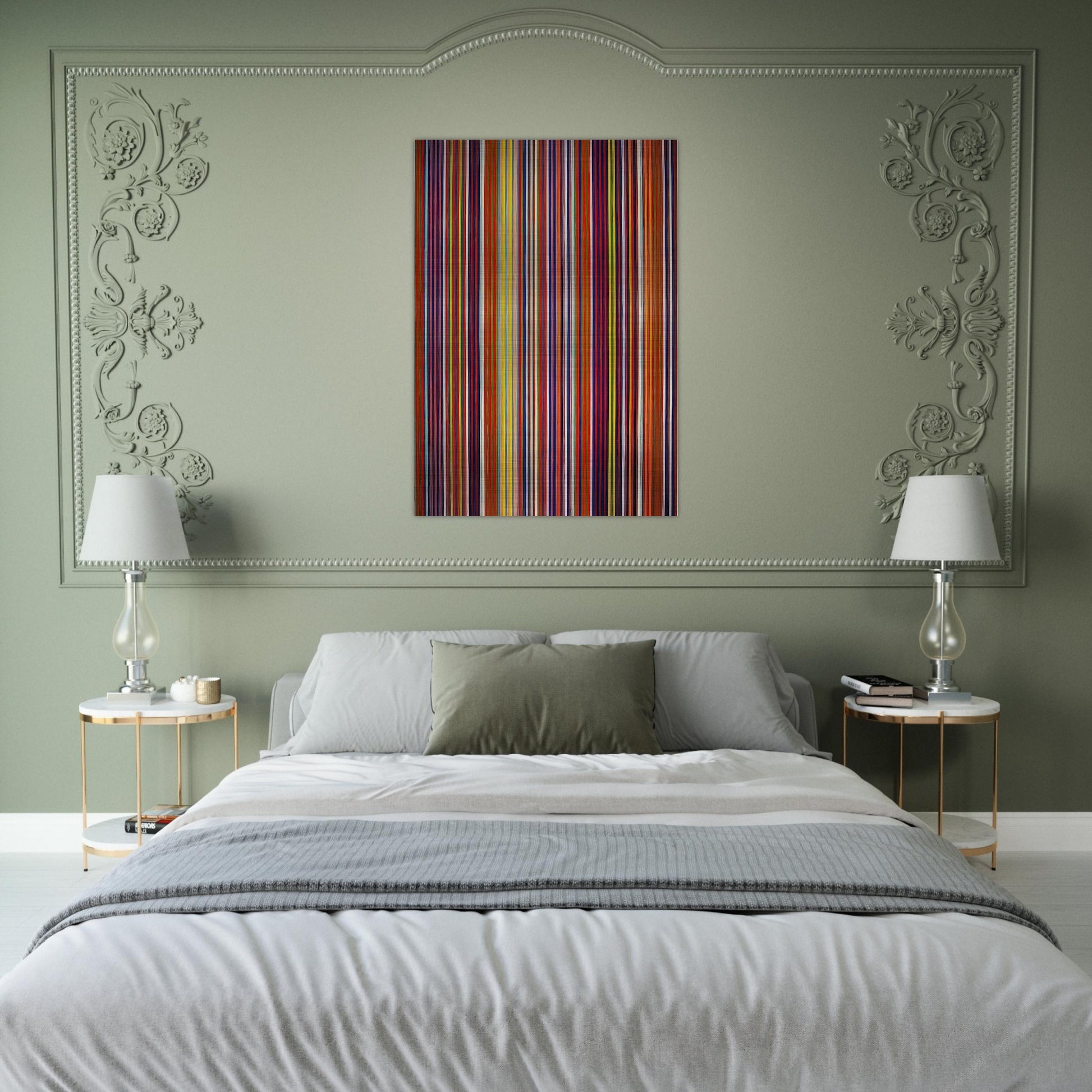 Untitled - 1964 - Gene Davis Brushed Aluminum Print - 70x100 cm / 28x40 inches | Gene Davis Aluminum Print | Gene Davis Prints