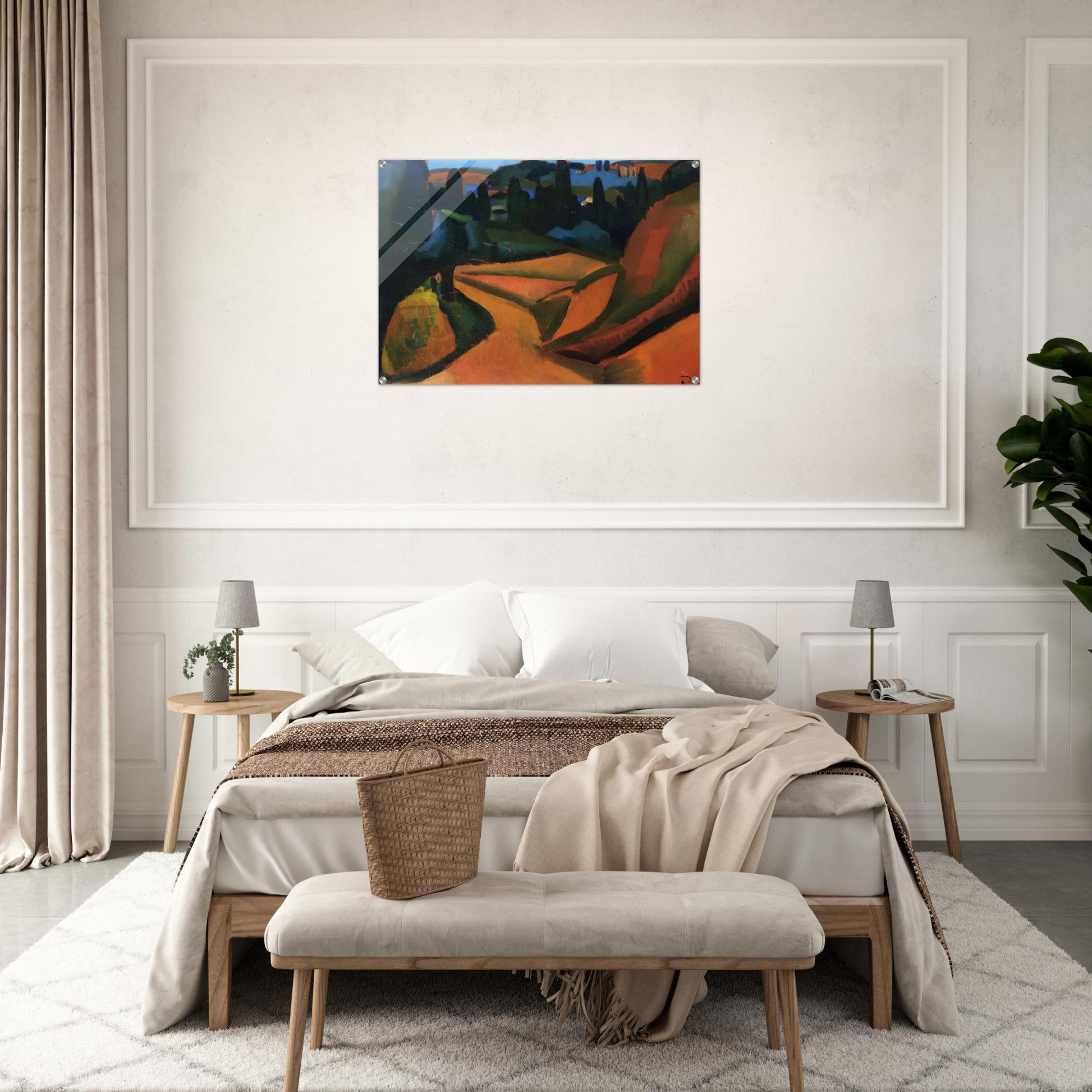 LANDSCAPE NEAR MARTIGUES 1908 - Andre Derain Acrylic Print - 70x100 cm / 28x40″ inches | Andre Derain Wall Art | Andre Derain Prints
